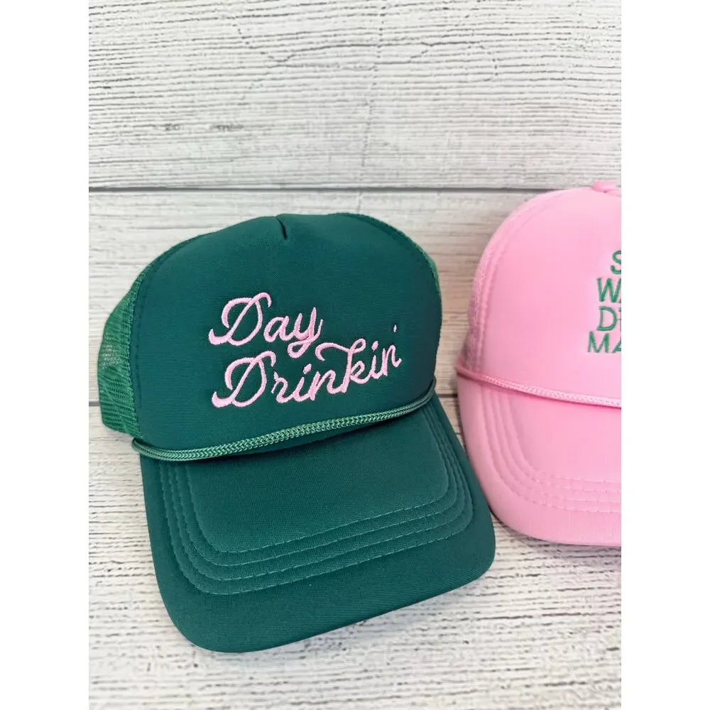Unbranded Set Of 3 Summer Margs/Day Drinkin' Hats One Size